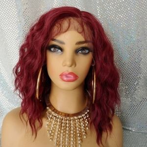 Burgundy Short Wave Wig